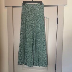 American Eagle Outfitters Green Floral Maxi Skirt New with tags.